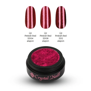 Crystal Nails Chromirror Króm Pigmentpor - Pinkish Red főképe